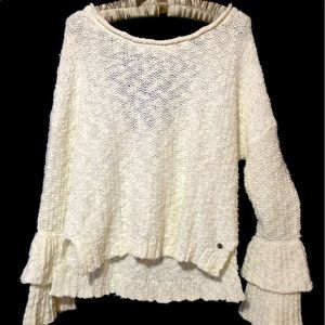 Roxy Open Back Offwhite Sweater 🤍❄️